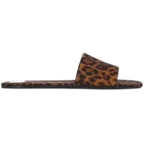 Saint Laurent Shoes - Saint Laurent NIB Carlyle Flat Slide in Leopard Size 39